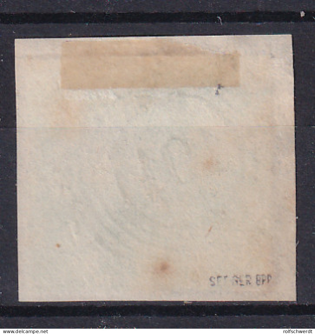 Ziffer 3 Kr. Auf Briefstück Mit Nummernstempel 101 (= Oberkirch), Gepr. Seeger BPP - Sonstige & Ohne Zuordnung