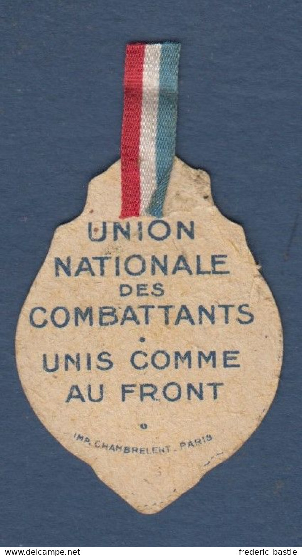 Médaille En Carton  - Union Nationale Des Combattants - Frankreich