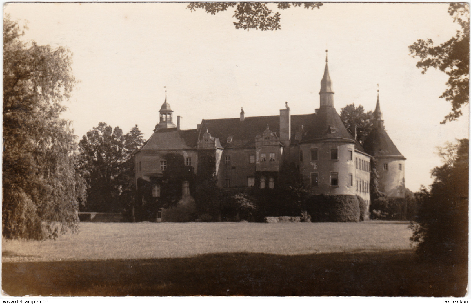 Foto Fürstlich Drehna-Luckau Łuków Schloss 1931 Privatfoto - Luckau