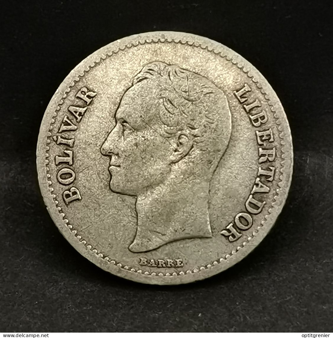 1/4 BOLIVAR  ARGENT 1946 SIMON BOLIVAR VENEZUELA / SILVER - Venezuela