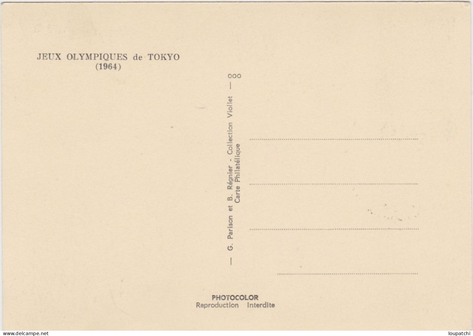 1964 Jeux Olympiques De Tokyo JUDO Carte Maximum - Olympic Games