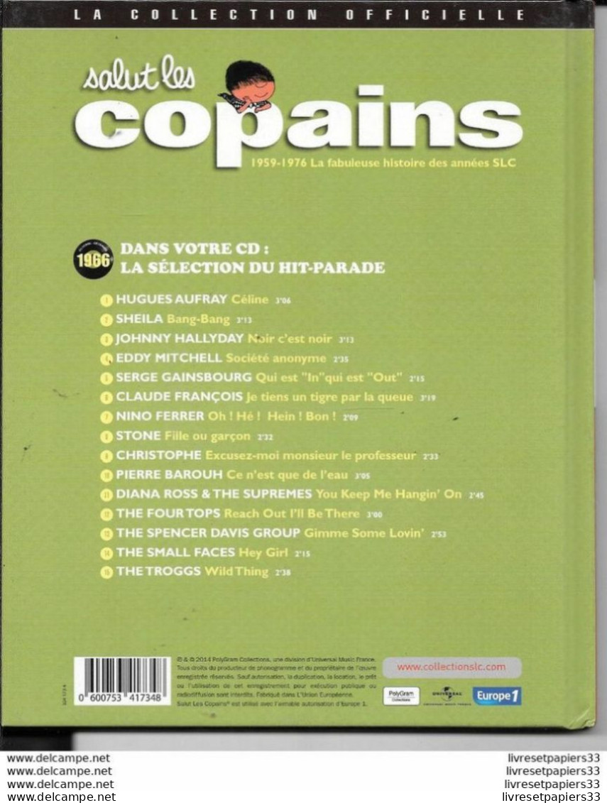 LIVRE + CD Collector Salut Les Copains 1966 - Collectors