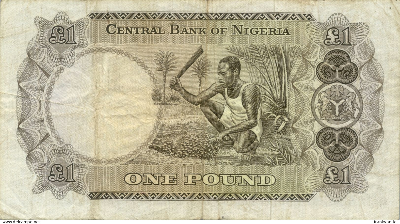 Nigeria P-12a 1 Pound (1968) Used - Nigeria