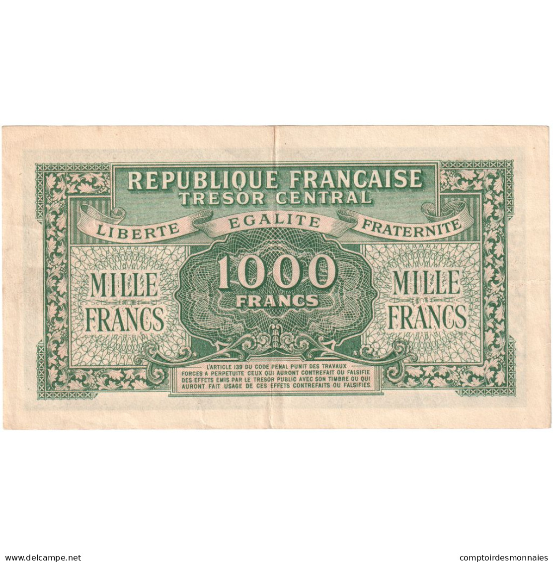 France, 1000 Francs, Marianne, 1945, E 537615, SUP, Fayette:VF13.2, KM:107 - 1943-1945 Marianne
