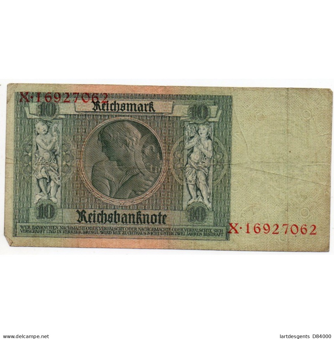 ALLEMAGNE 10 Reichsmark 22 Janvier 1929 TB Ros 173 - Altri & Non Classificati