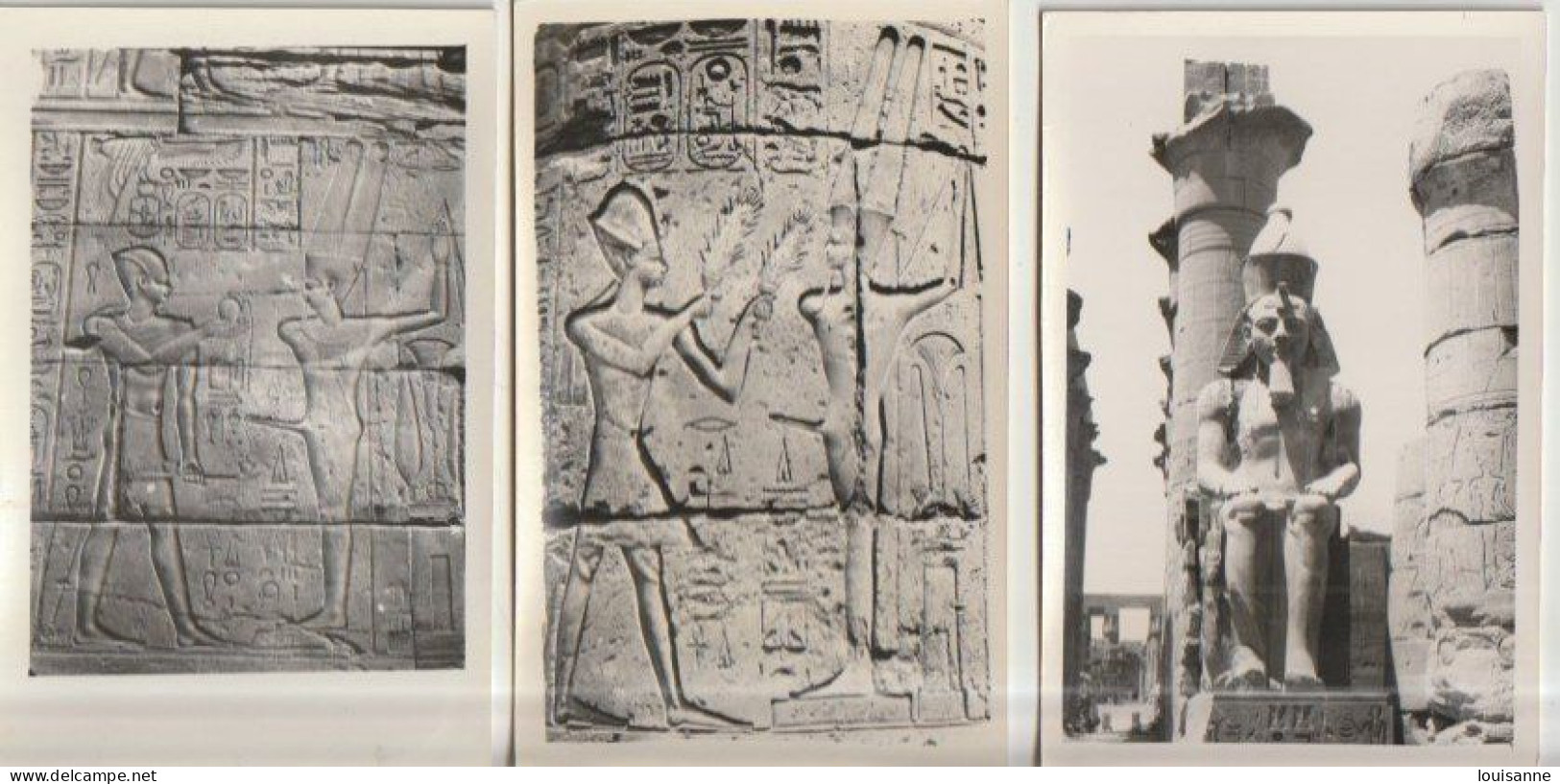 LOUXOR  (ÉGYPTE )  LOT  DE  9  C P S M   DIVERSES   ( 24 /6 / 57 ) - Luxor