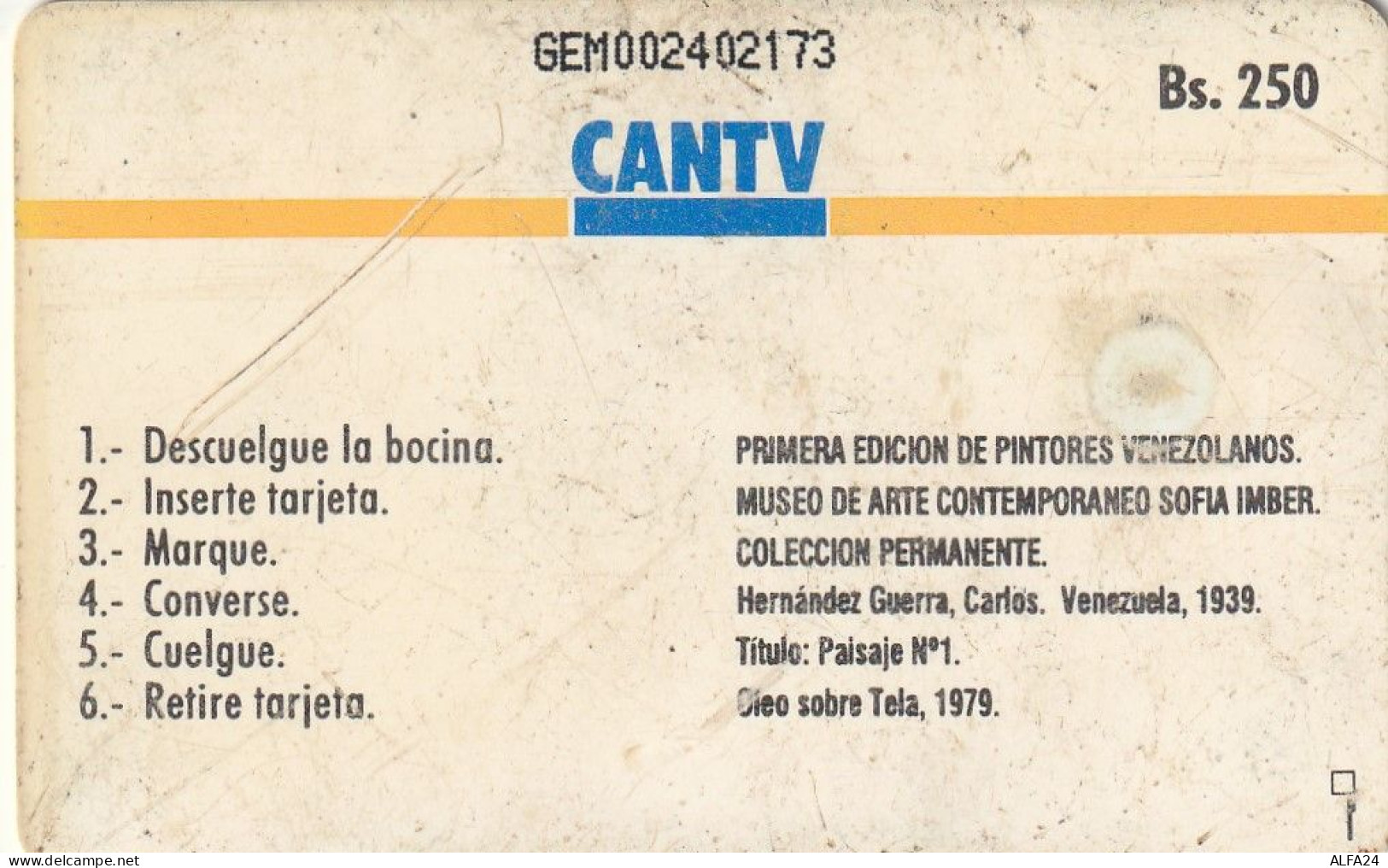 PHONE CARD VENEZUELA  (CZ3398 - Venezuela