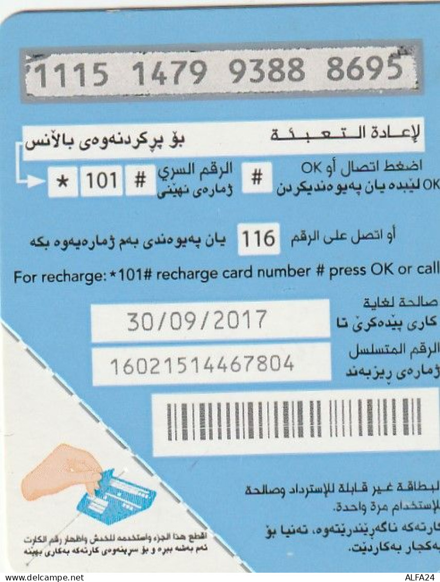 PREPAID PHONE CARD IRAQ SMALL FORMAT (CZ3163 - Iraq