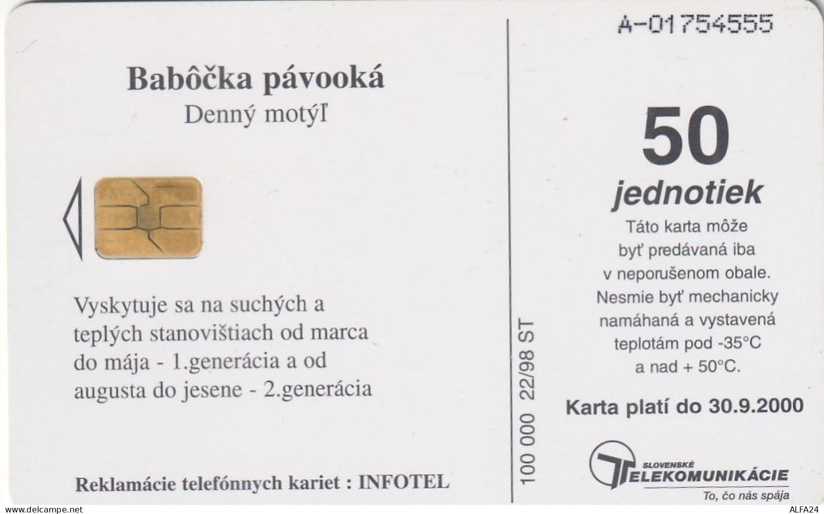 PHONE CARD SLOVACCHIA  (CZ3026 - Slovakia