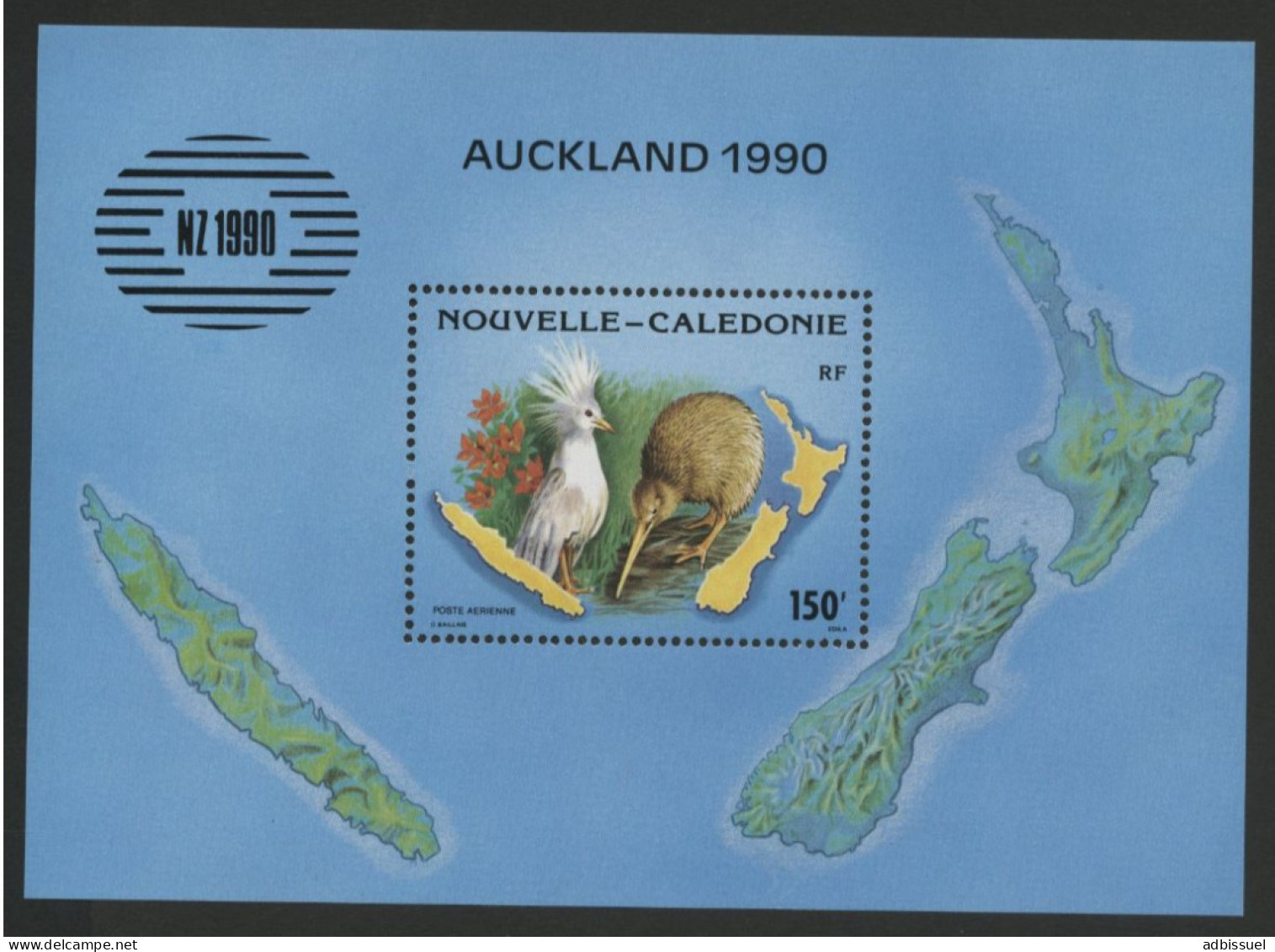 Nouvelle Calédonie Année Complète 1990 DONT Poste Aérienne Et Bloc, N° 587 à 601 + PA 265 à 275 + Bloc 10 Neufs ** (MNH) - Années Complètes