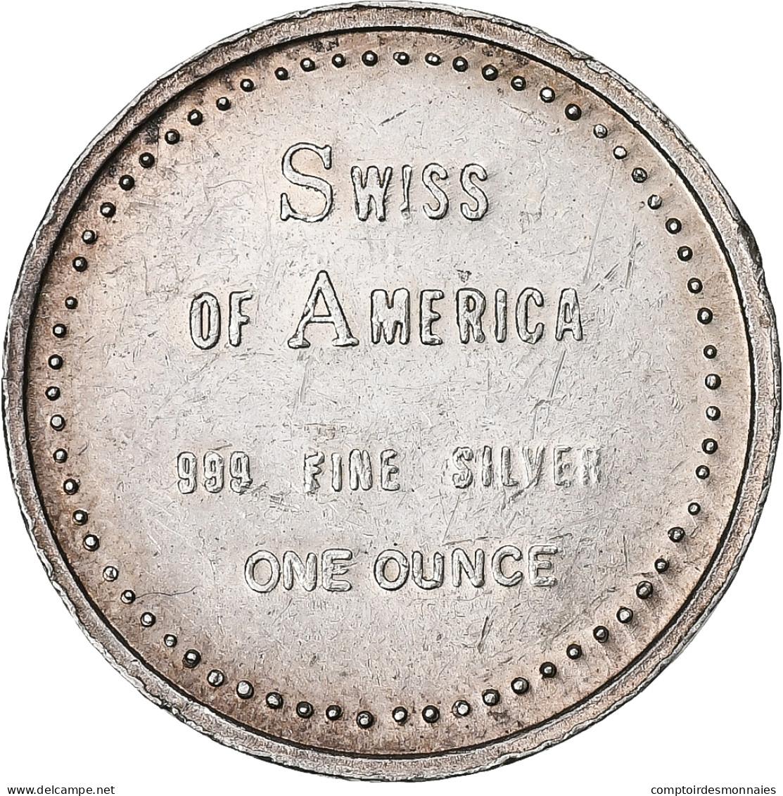 États-Unis, 1 Once, Swiss Of America, Draper Mint - Swiss Of America, Argent - Plata