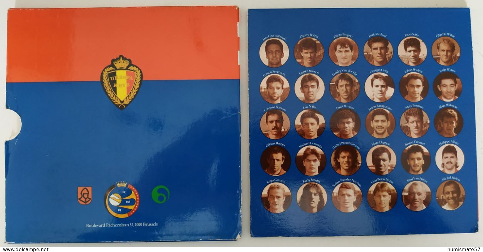 Coffret FDC BELGIQUE - UNITED - 1994 - ( Football - Diables Rouges ) - FDC, BU, BE, Astucci E Ripiani