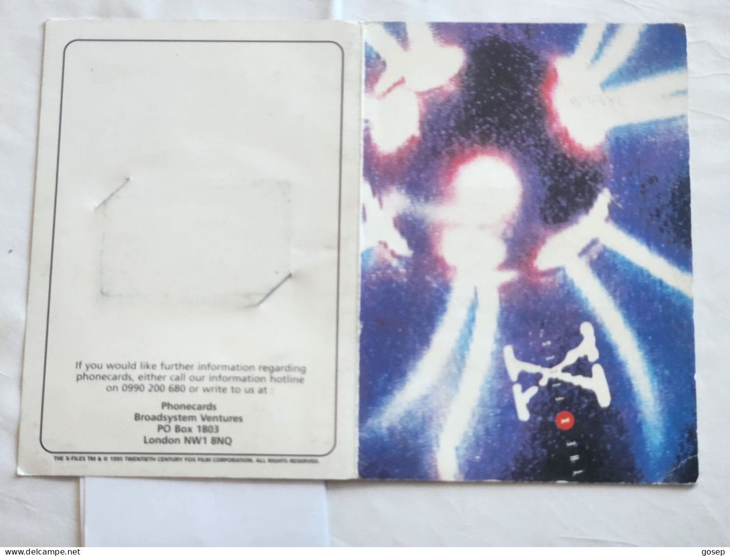 United Kingdom-(BTG-632)-The X Files-(1)-Ball-(747)(505L13166)IN FOLDER(tirage-3.000)cataloge-15.00£-mint - BT Allgemeine