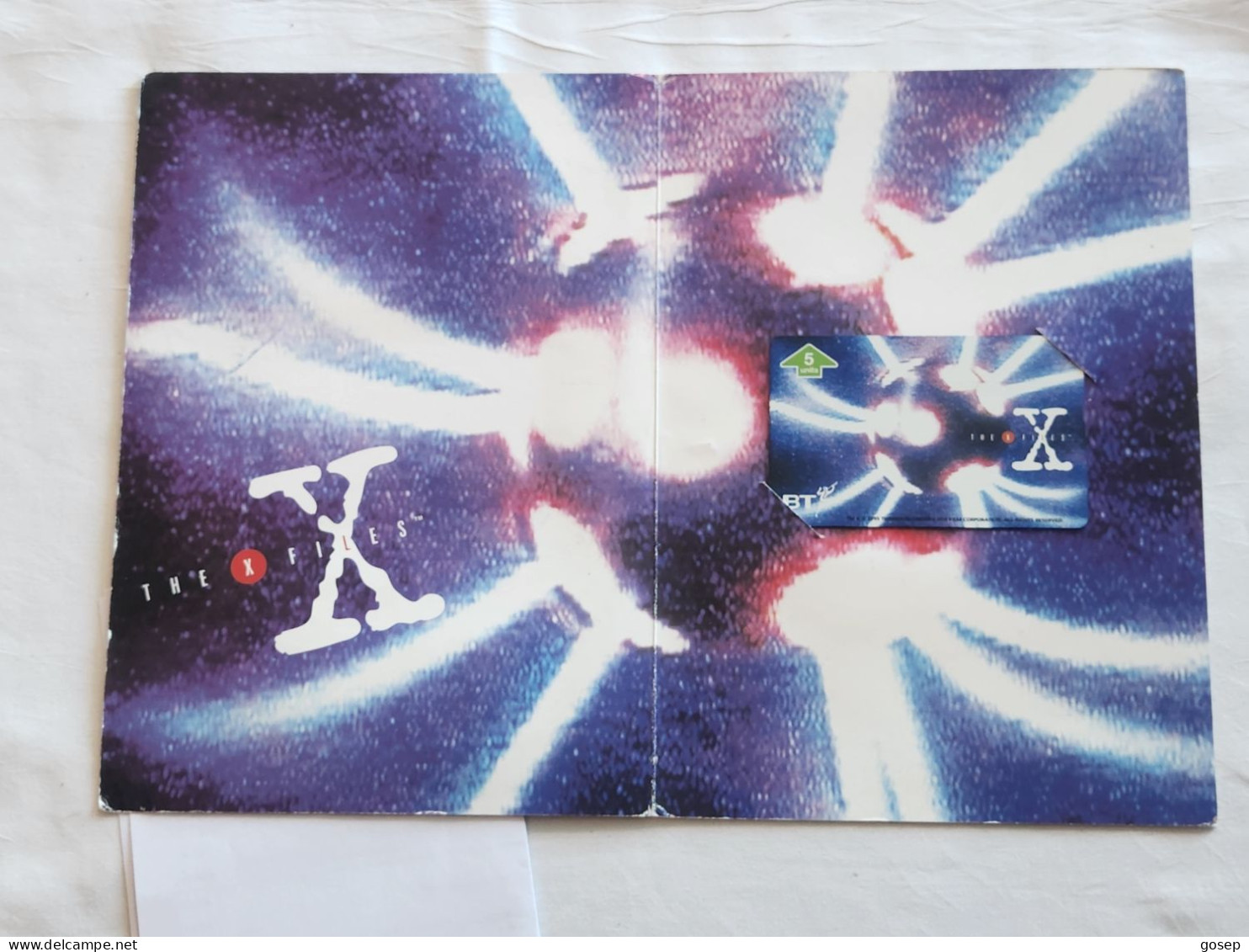 United Kingdom-(BTG-632)-The X Files-(1)-Ball-(747)(505L13166)IN FOLDER(tirage-3.000)cataloge-15.00£-mint - BT Allgemeine