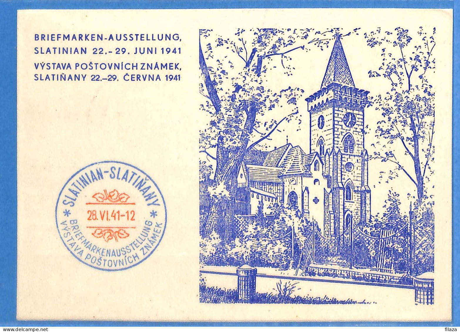 Böhmen Und Mähren 1941 - Carte Postale De Slatinian - G34599 - Covers & Documents