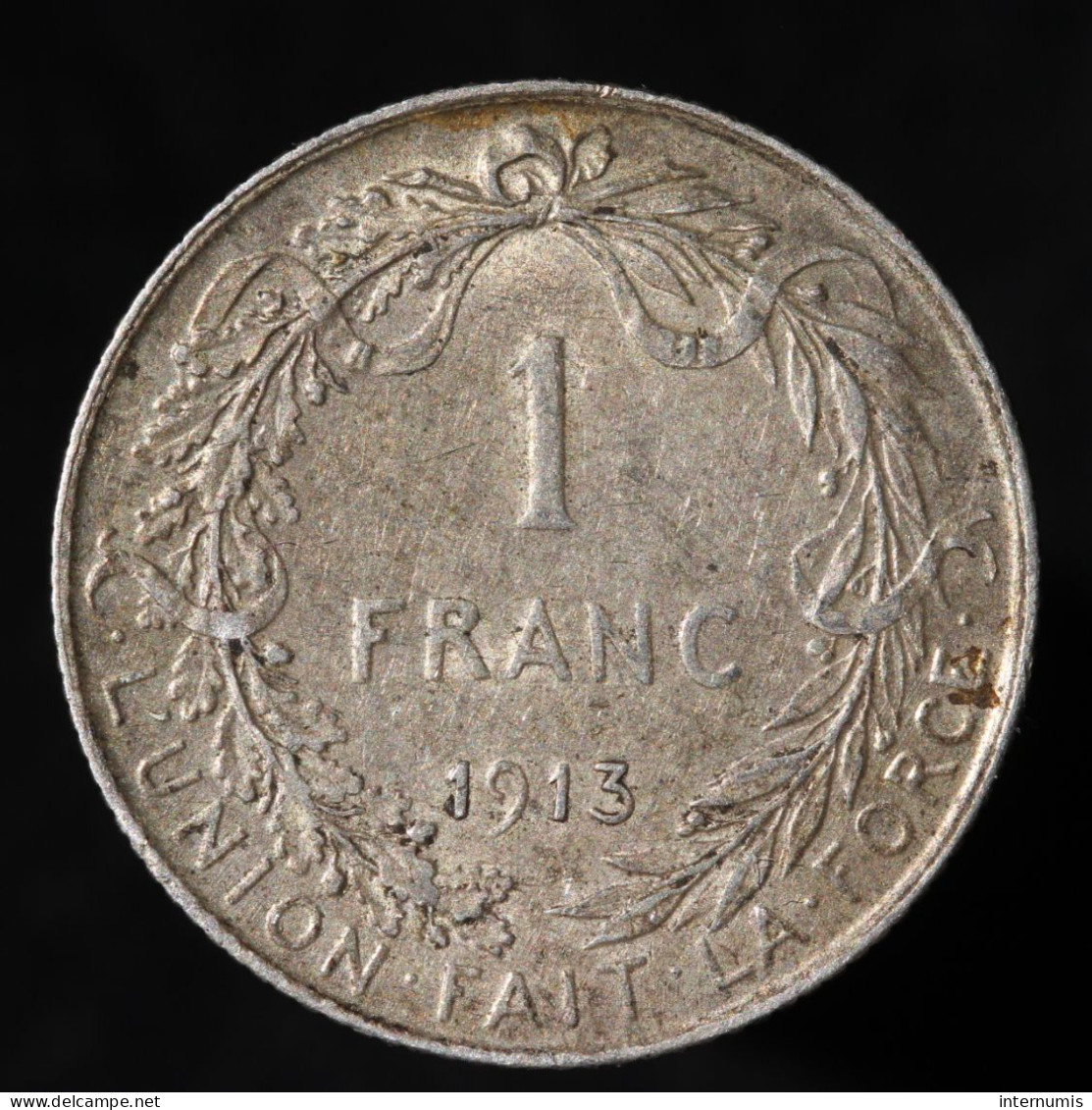  Belgique / Belgium, Albert I, 1 Franc, 1913, , Argent (Silver), TTB (EF),
KM#72 - 1 Frank