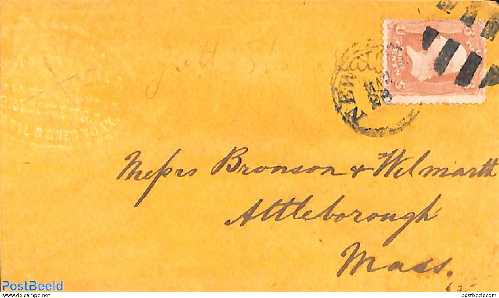 United States Of America 1907 Loveletter From Middlebury, Vermont To Suncook, NH, Postal History, Nature - Bees - Brieven En Documenten