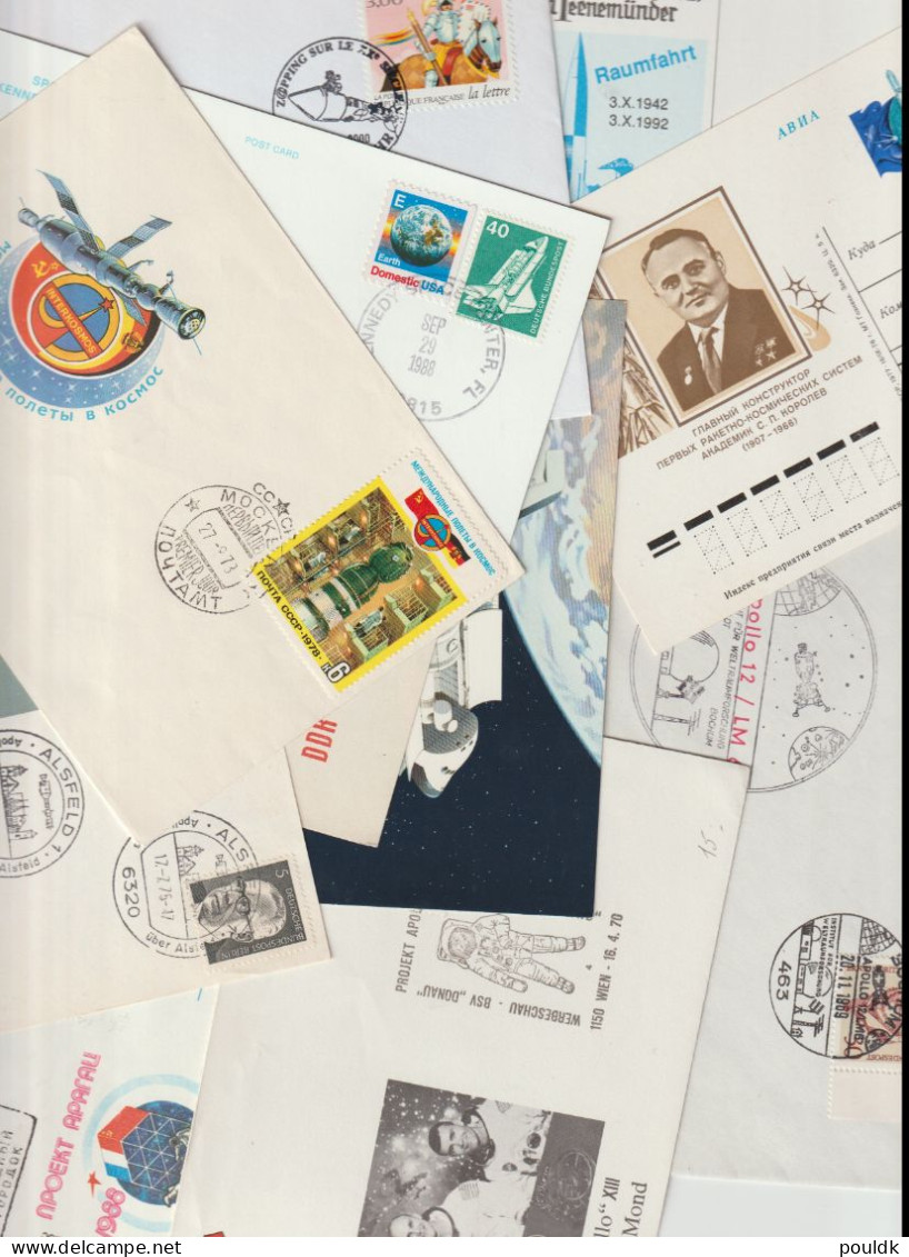 50 Covers & Cards With Space As A Theme, Either Stamps Or Postmarks. Postal Weight 0,255 Kg. Please Read Sales Condition - Sonstige & Ohne Zuordnung
