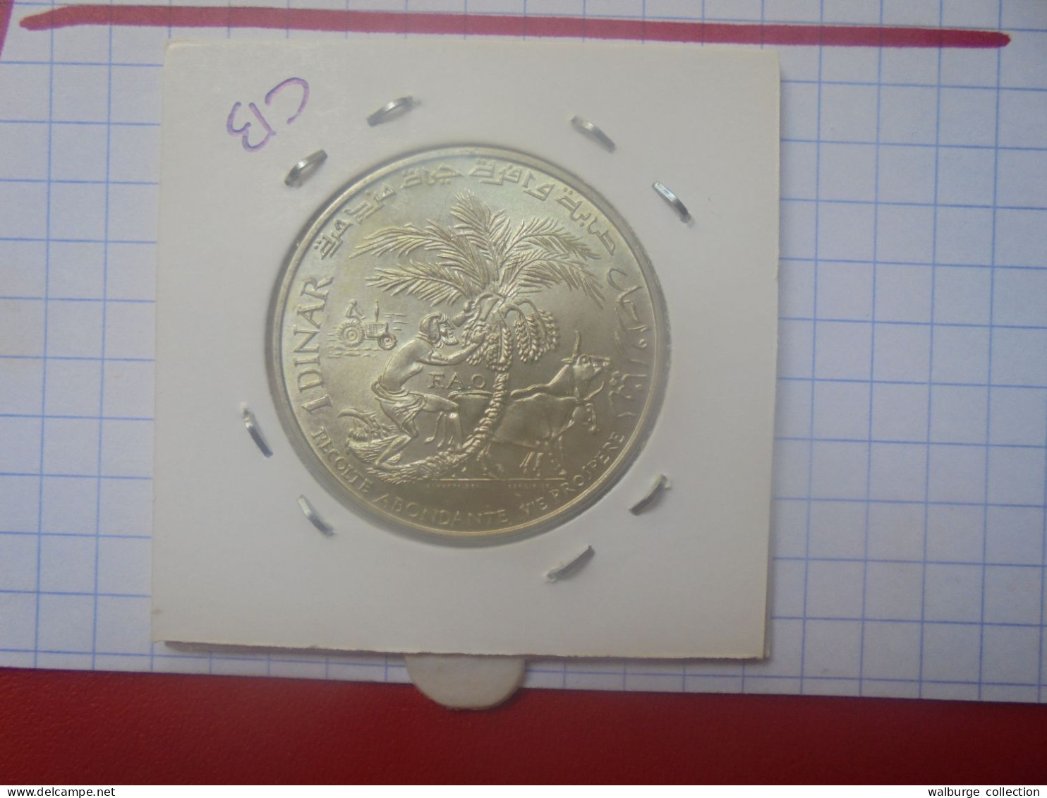 +++QUALITE+++TUNISIE 1 DINAR 1970 ARGENT+++ (A.1) - Tunesië