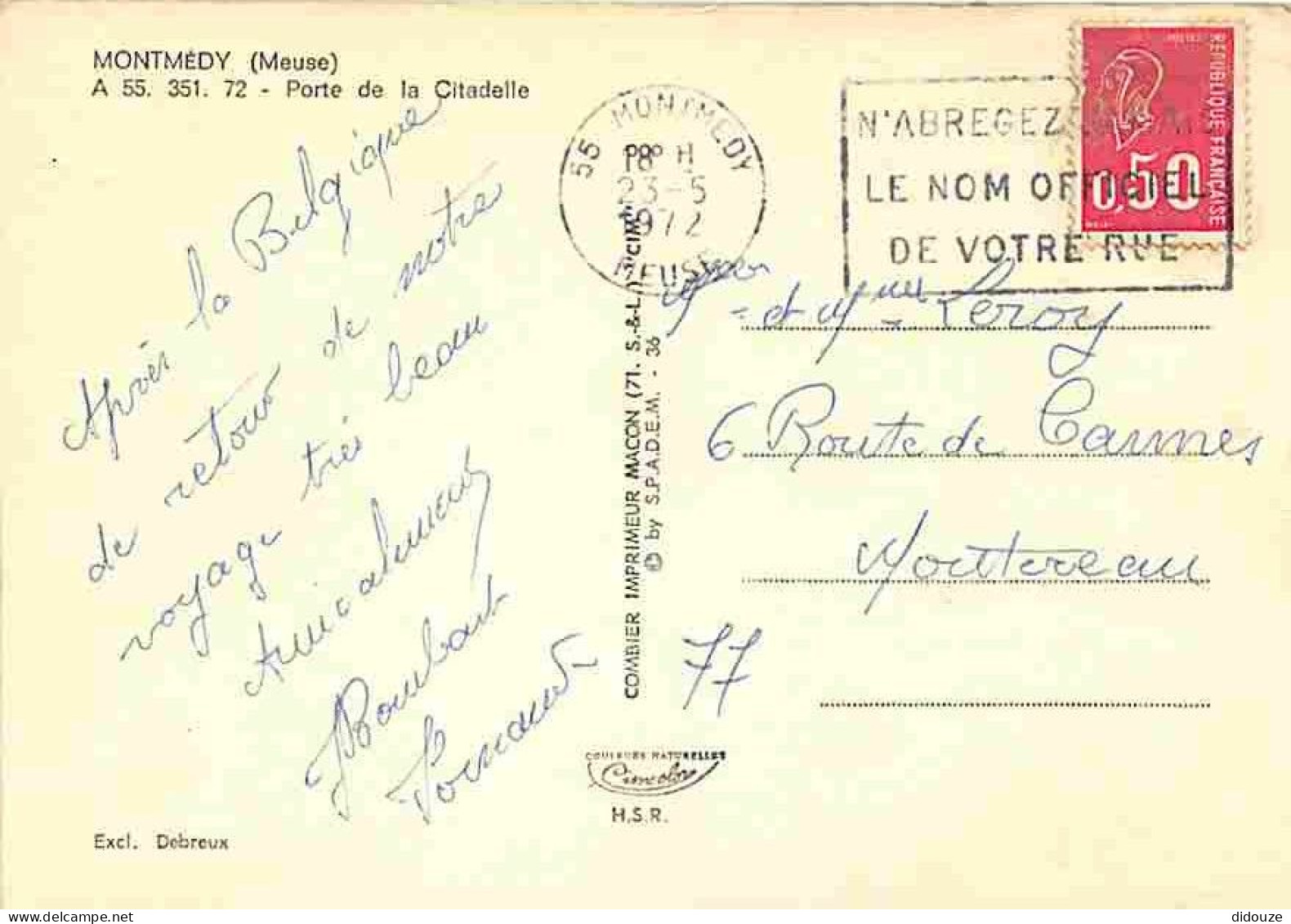55 - Montmédy - Porte De La Citadelle - Flamme Postale - CPM - Voir Scans Recto-Verso - Montmedy