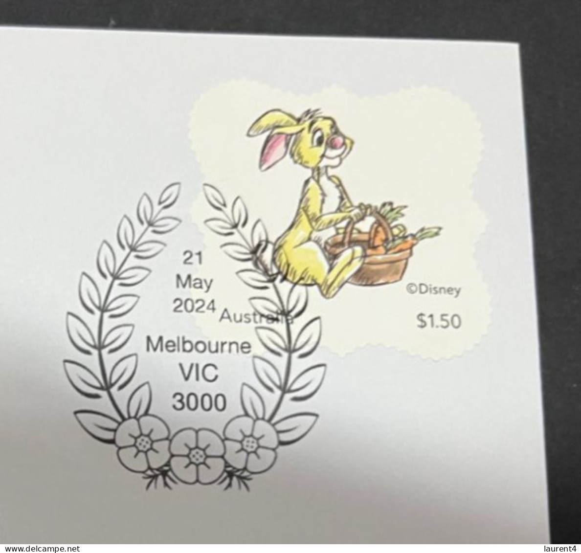 13-6-2024 (49 A) Australia Post - Winnie The Pooh Special Cover (stamp Release On 21 May 2024) Rabbit - Lettres & Documents