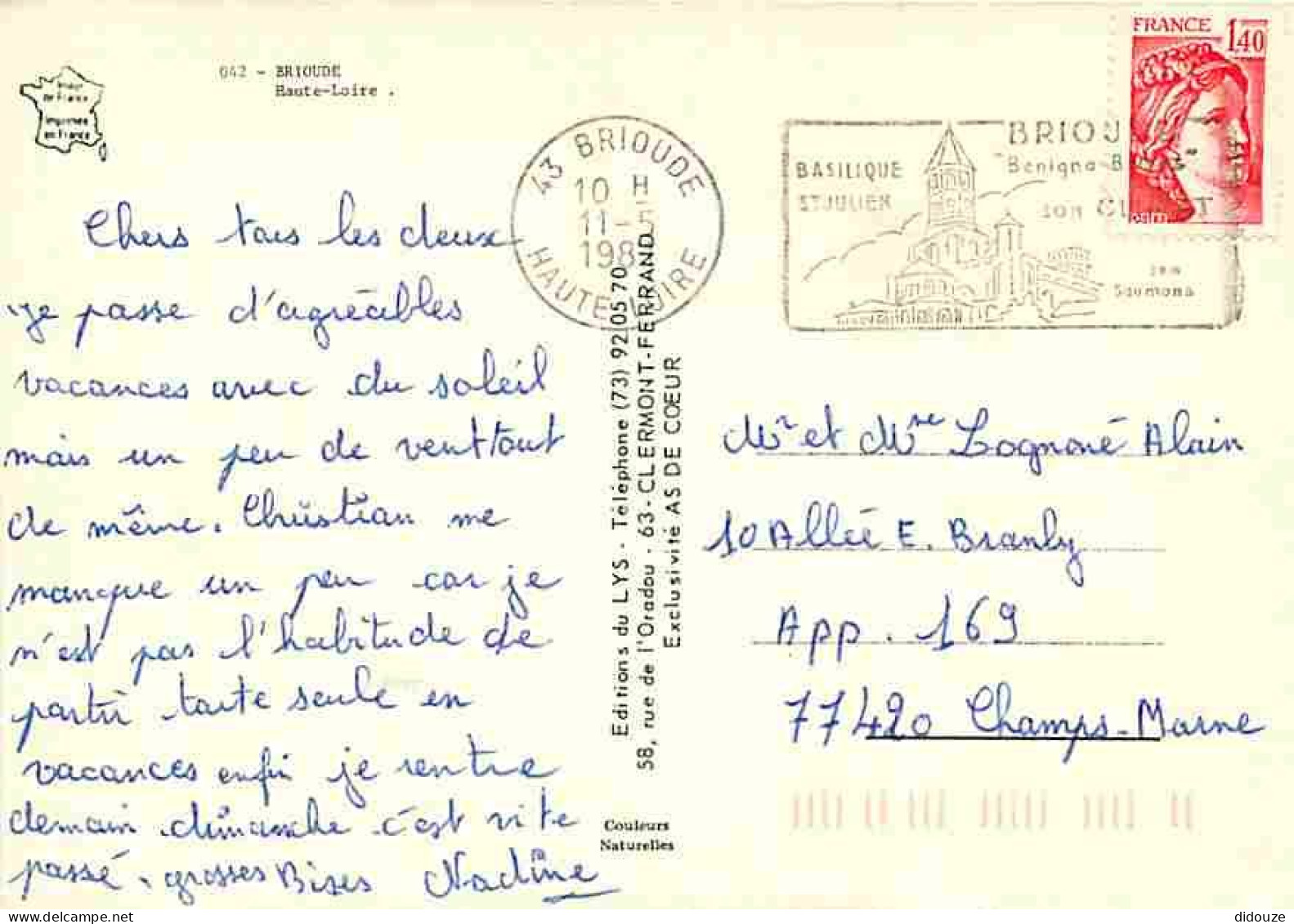 43 - Brioude - Multivues - Blasons - Eglise Saint Julien - Flamme Postale - CPM - Voir Scans Recto-Verso - Brioude