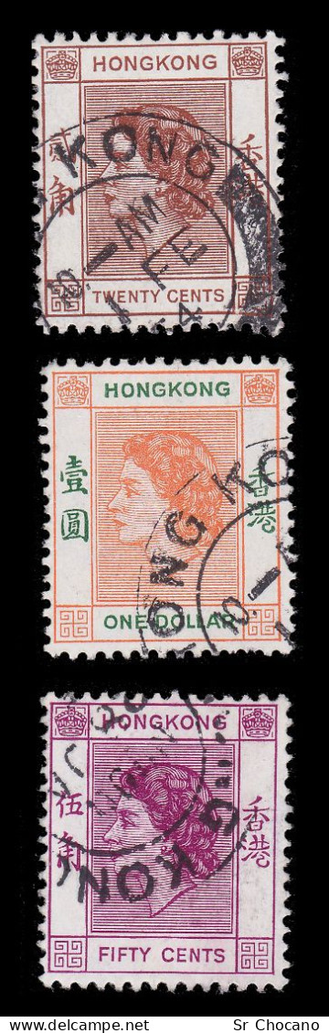 HONG KONG.GB.ELISABETH II.SET 12 STAMPS.USED. - Gebruikt