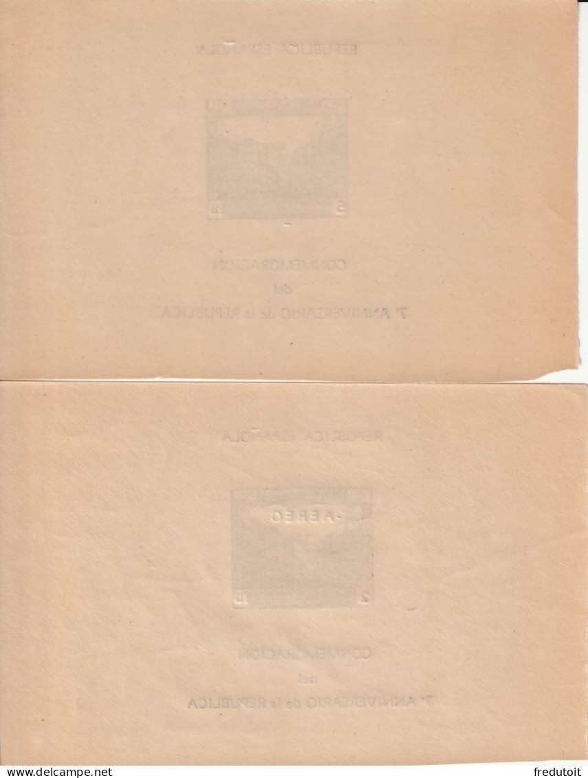 ESPAGNE - 2 BLOCS ** (1938) 7e Annversaire De La République - Republican Issues