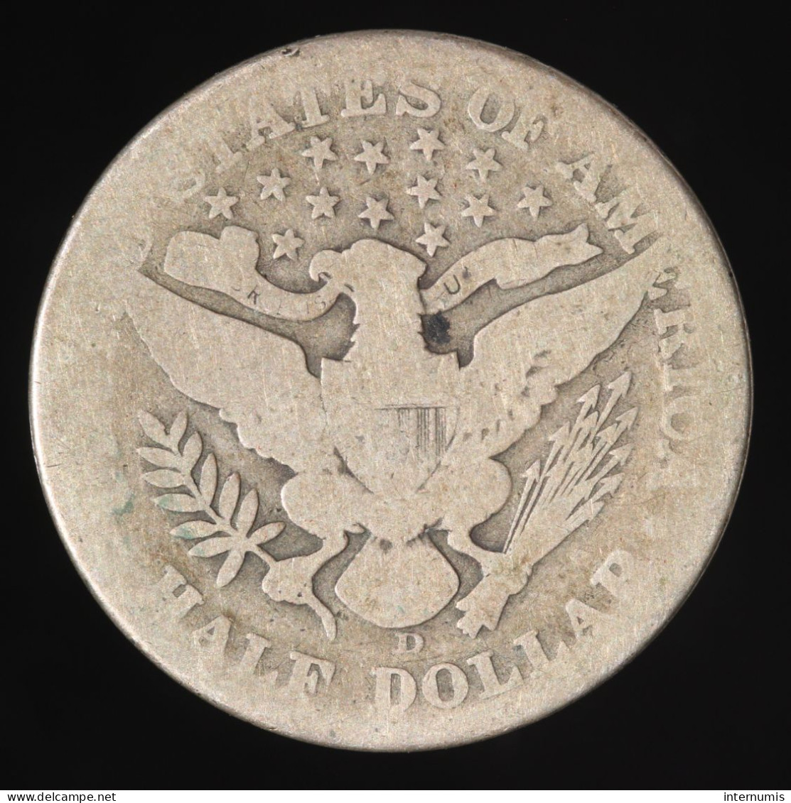  Etats-Unis / USA, Barber, Half Dollar, 1912, Denver, Argent (Silver), B (VG),
KM#116 - 1892-1915: Barber