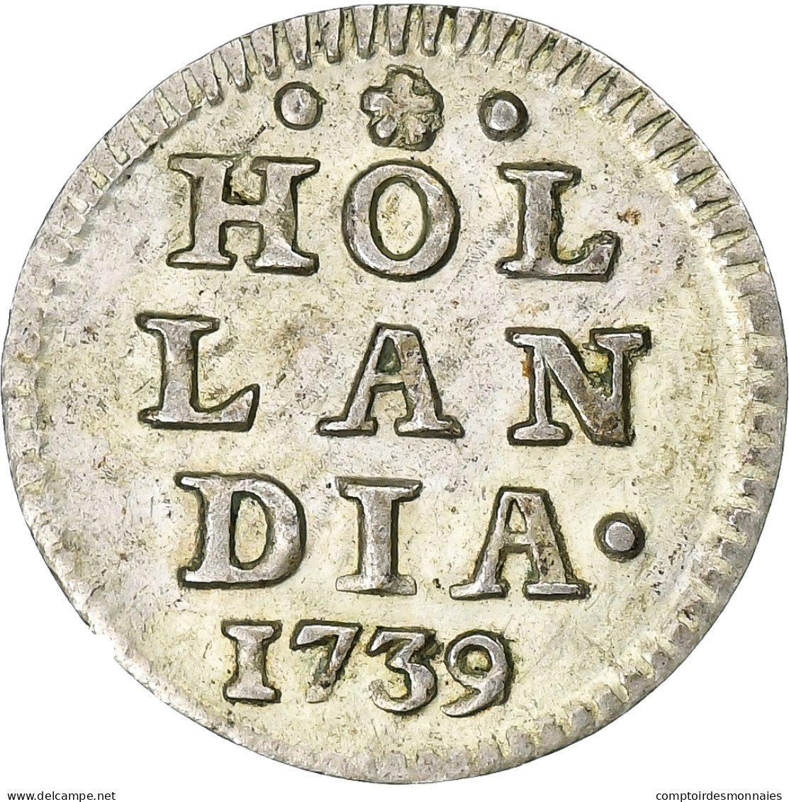 Pays-Bas, UTRECHT, Duit, 1739, Argent, TTB, KM:91a - …-1795 : Former Period