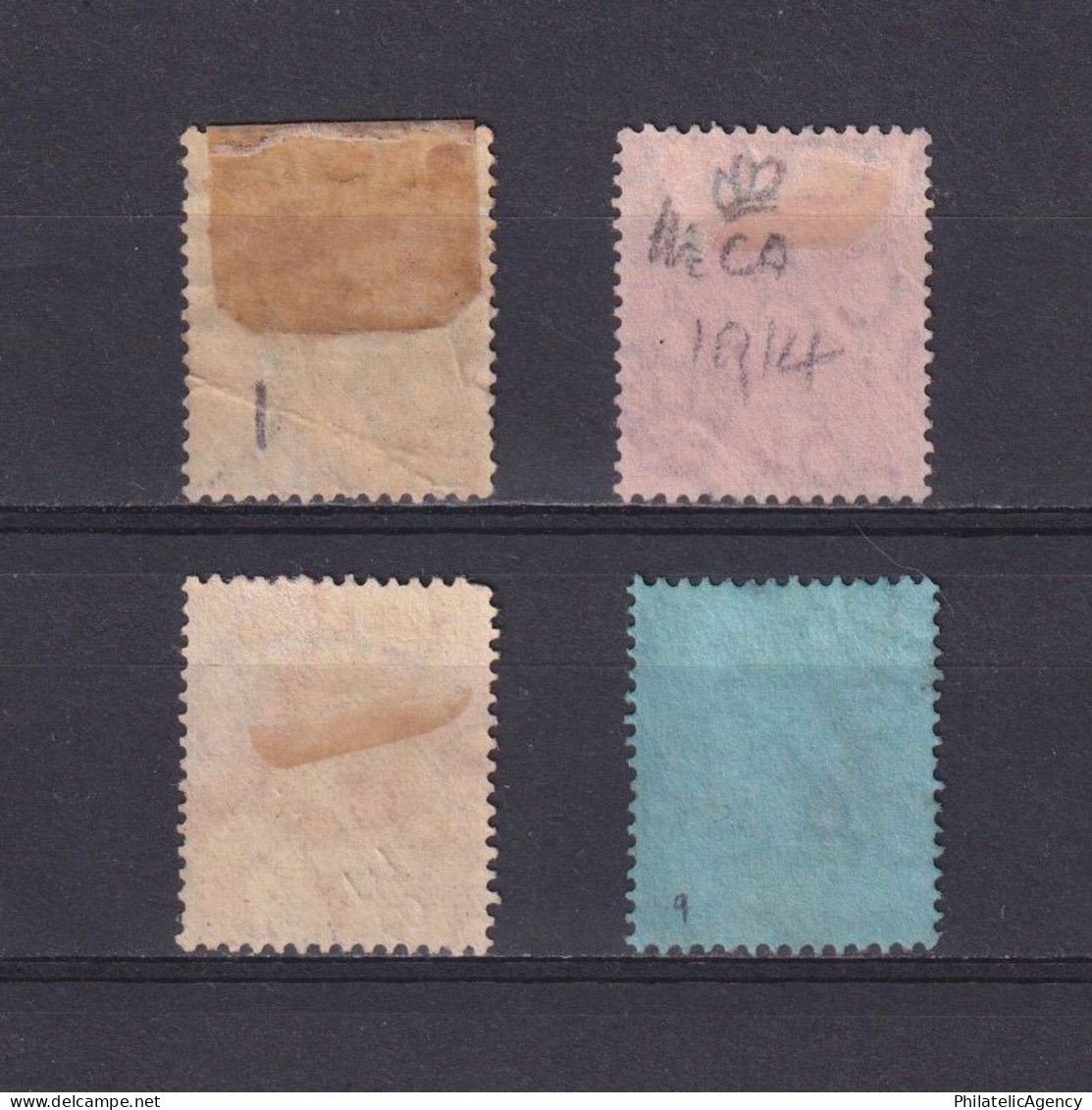 NIGERIA 1914, SG# 1-9, Wmk Mult Crown CA, Part Set, KGV, Used - Nigeria (...-1960)