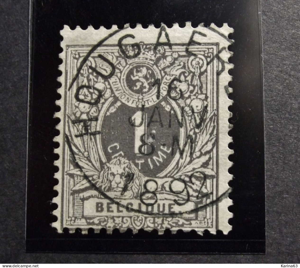 Belgie Belgique - 1884  - COB/OBP  43  -  Gestempeld /obl. - Hougaerden 1892 - 1869-1888 Lion Couché