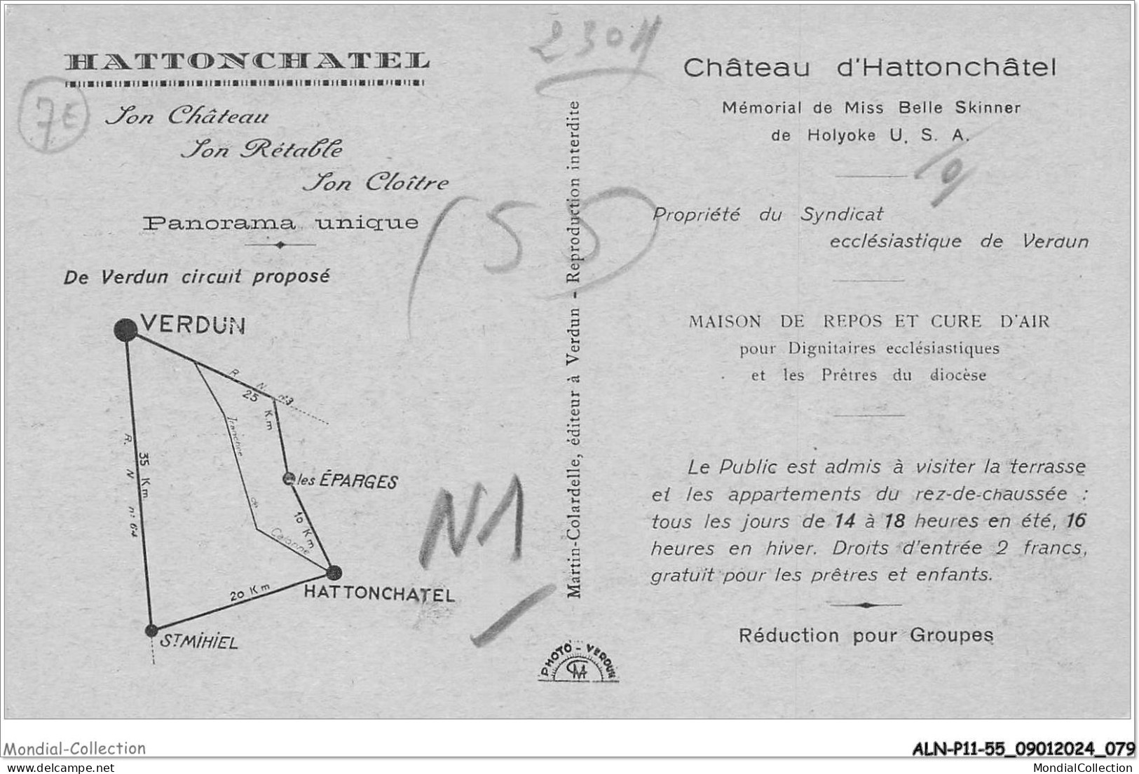 ALNP11-1043-55 - HATTONCHATEL - Le Chateau Skinner  - Vigneulles Les Hattonchatel