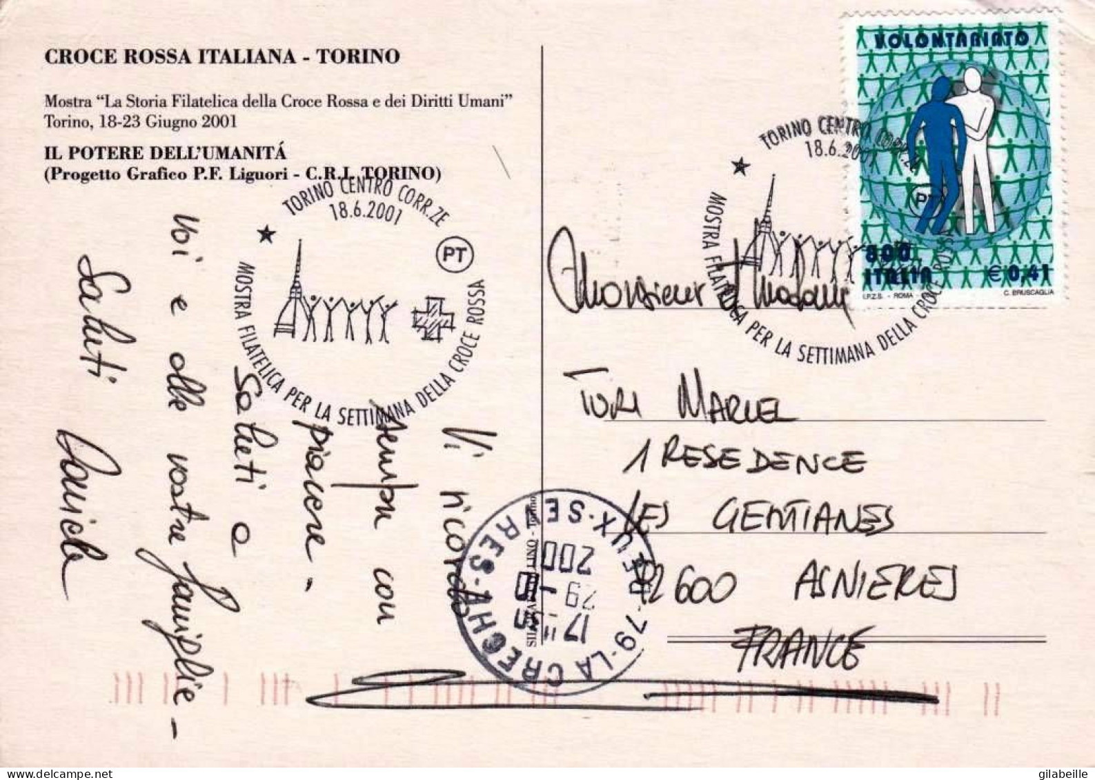 TORINO  - Settimana Della Croce Rossa 2001 - Comitato Provinciale Di Torino - Gezondheid & Ziekenhuizen
