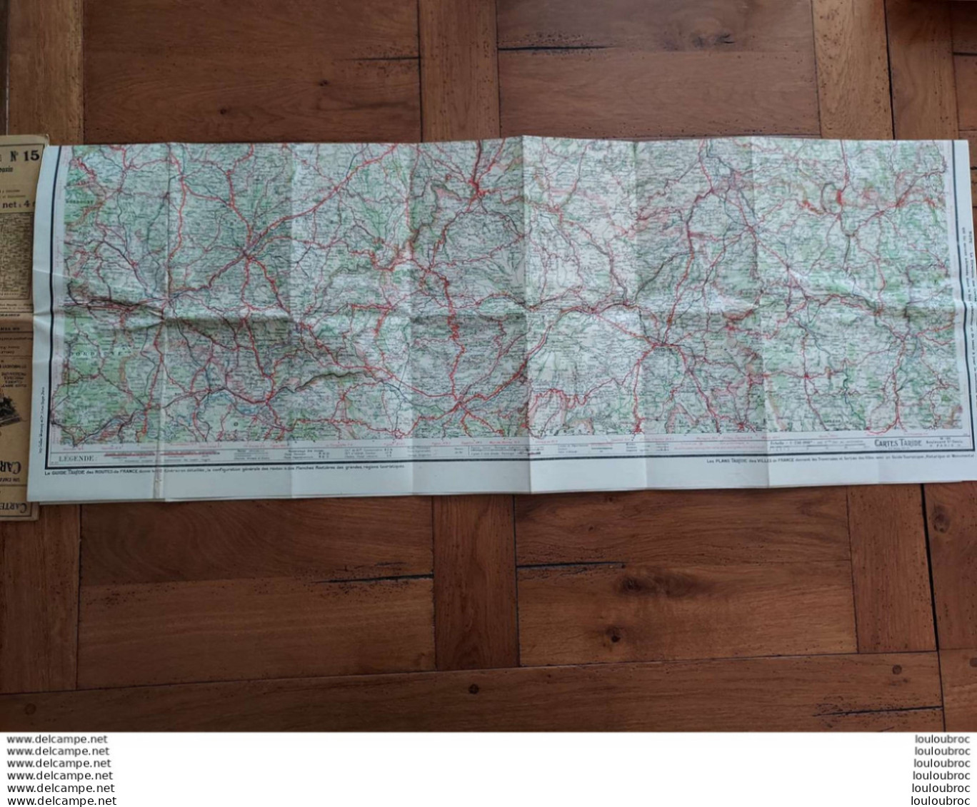 CARTE ROUTIERE TARIDE N°15 AUVERGNE LIMOUSIN - Callejero