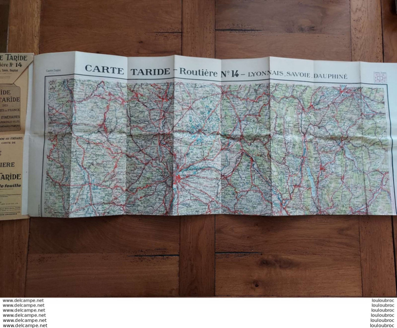 CARTE ROUTIERE TARIDE N°14 LYONNAIS SAVOIE DAUPHINE - Cartes Routières