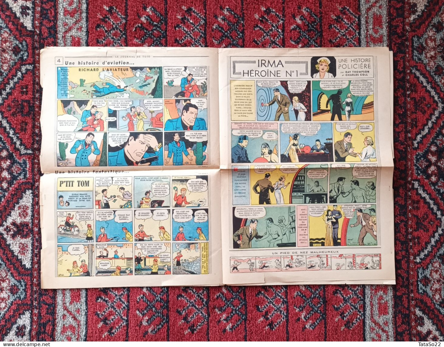 Le Journal De Toto N° 64 - Jeudi 26 Mai 1938 - Les Aventures De Toto - Other & Unclassified