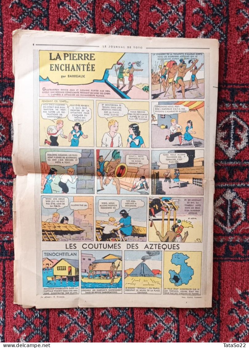 Le Journal De Toto N° 64 - Jeudi 26 Mai 1938 - Les Aventures De Toto - Autres & Non Classés