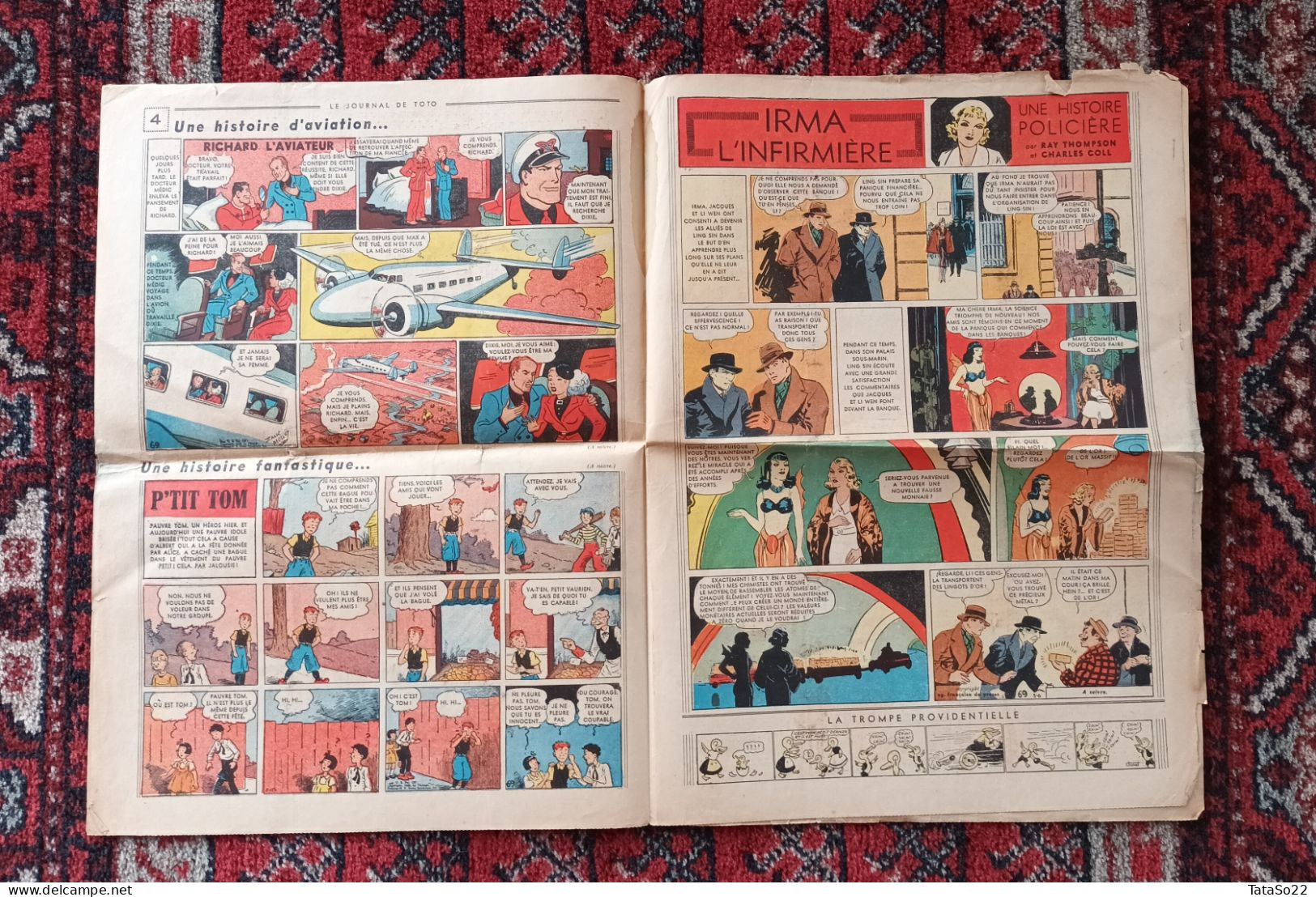 Le Journal De Toto N° 69 - Jeudi 30 Juin 1938 - Les Aventures De Toto - Other & Unclassified