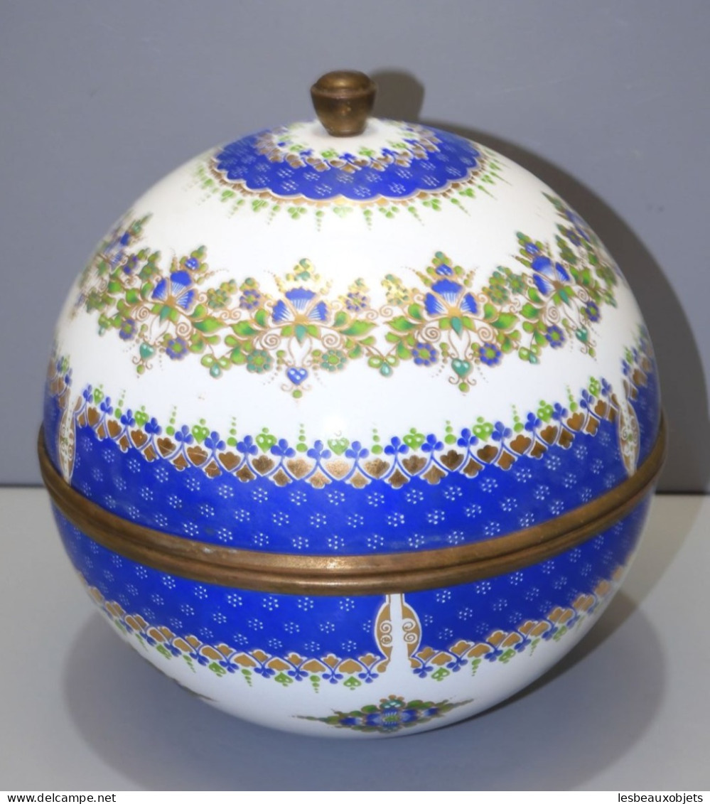 -SUPERBE BOULE EMAILLEE EMAIL STUDIO STEINBÖCK HAND MADE AUSTRIA ENAMEL déco    E