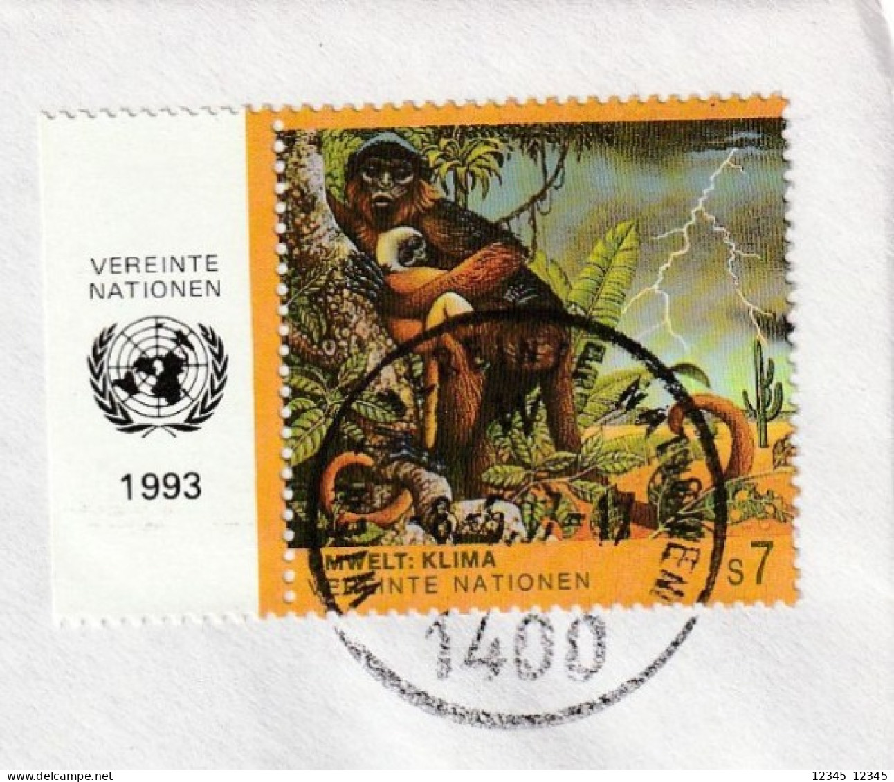 V.N. Wenen 1997, Letter Sent To Contwig, Germany, Monkey - Brieven En Documenten