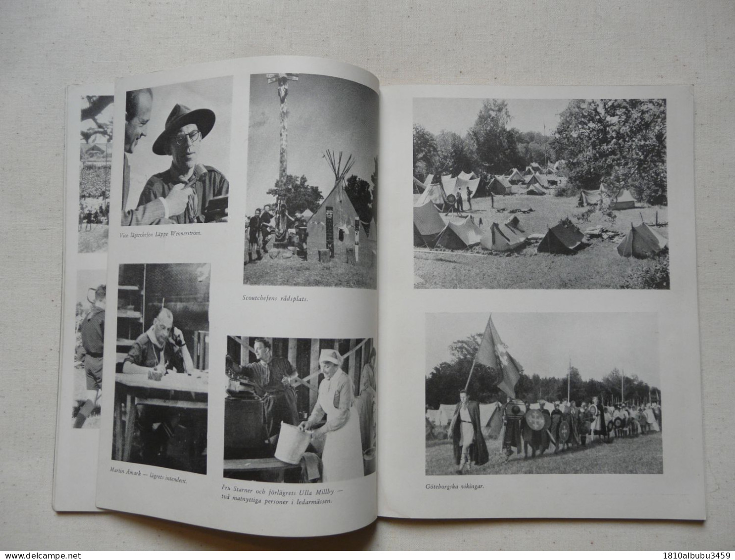 RARE - SCOUTISME : GRÄNSÖ-LÄGRET 1946 - Nombreuses Photos En Noir Et Blanc - Texte En Suédois - STOCKHOLM - Scouting