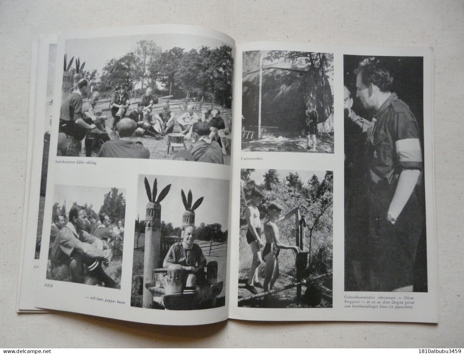 RARE - SCOUTISME : GRÄNSÖ-LÄGRET 1946 - Nombreuses photos en noir et blanc - Texte en suédois - STOCKHOLM