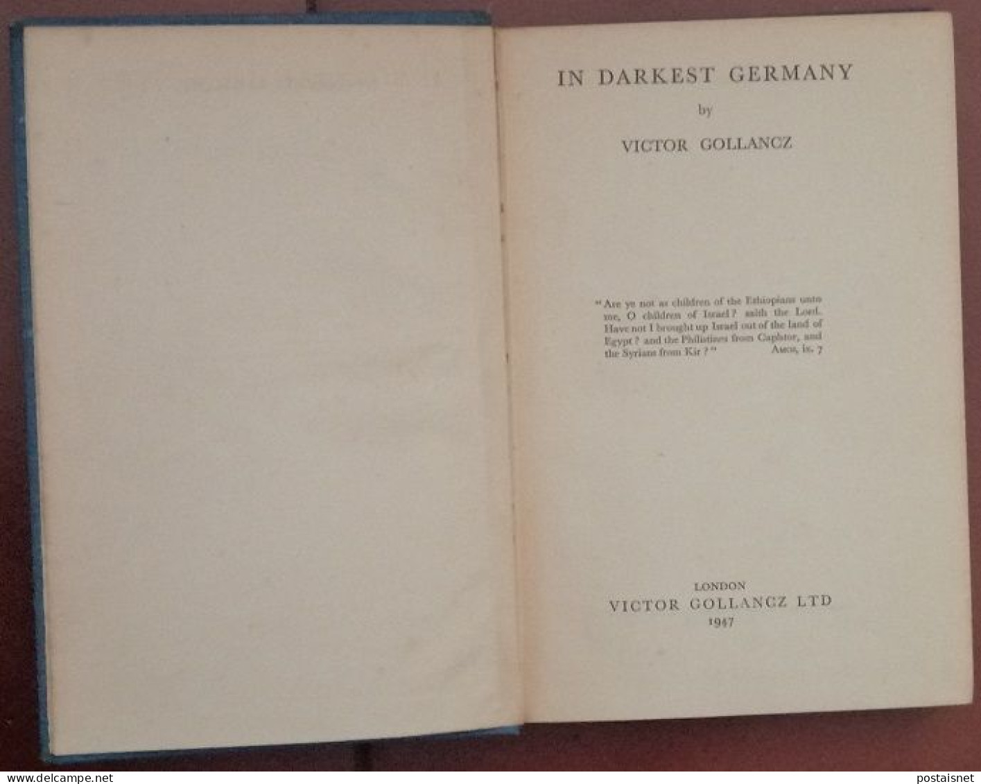 1947 - In Darkest Germany By Victor Gollancz - Europa