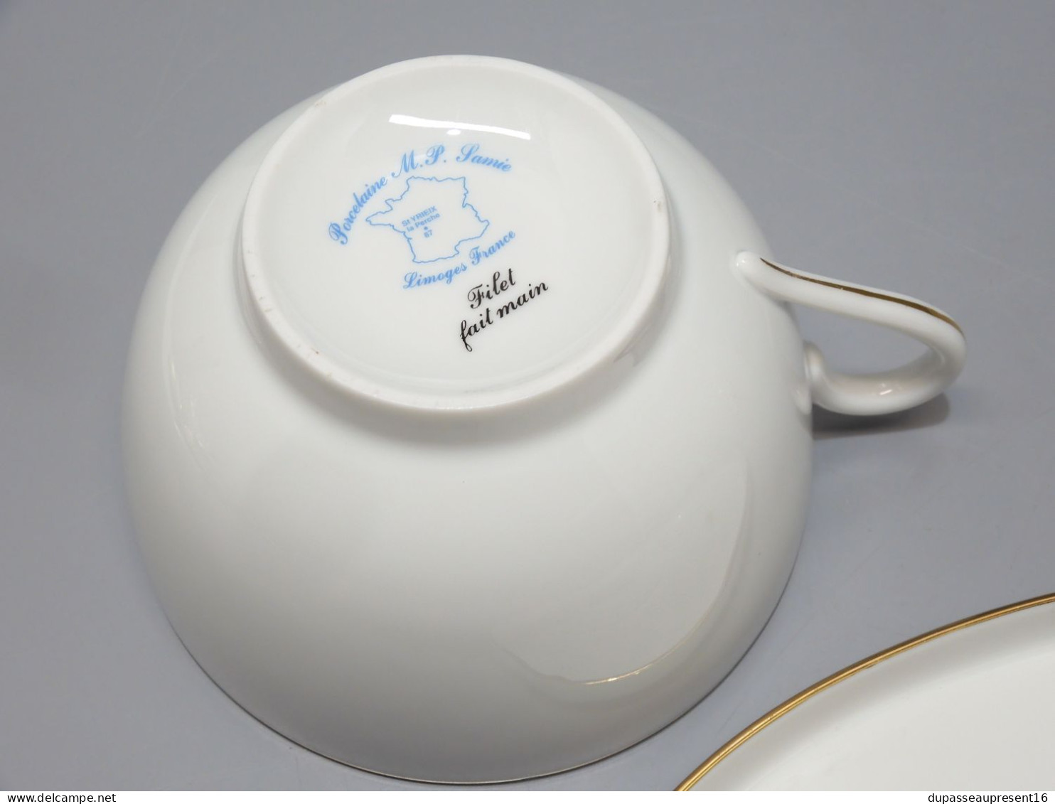 -JOLIE TASSE/BOL & SON PLATEAU PORCELAINE de LIMOGES MP SAMIE EPIS de BLE      E