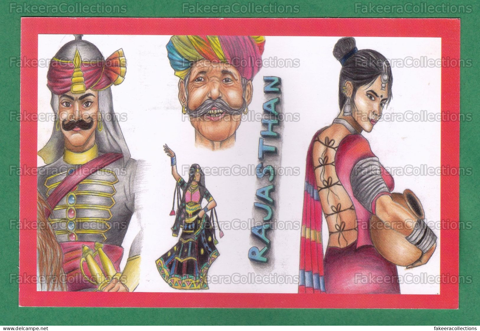 INDIA 2023 Inde Indien - RANGILO RAJASTHAN POST CARD With SPECIAL POSTMARK Cxl - Postcard # 1, Dance, Culture, Costume - Storia Postale