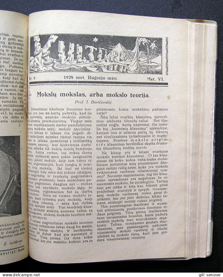 Lithuanian Magazine / Kultūra 1928 Complete
