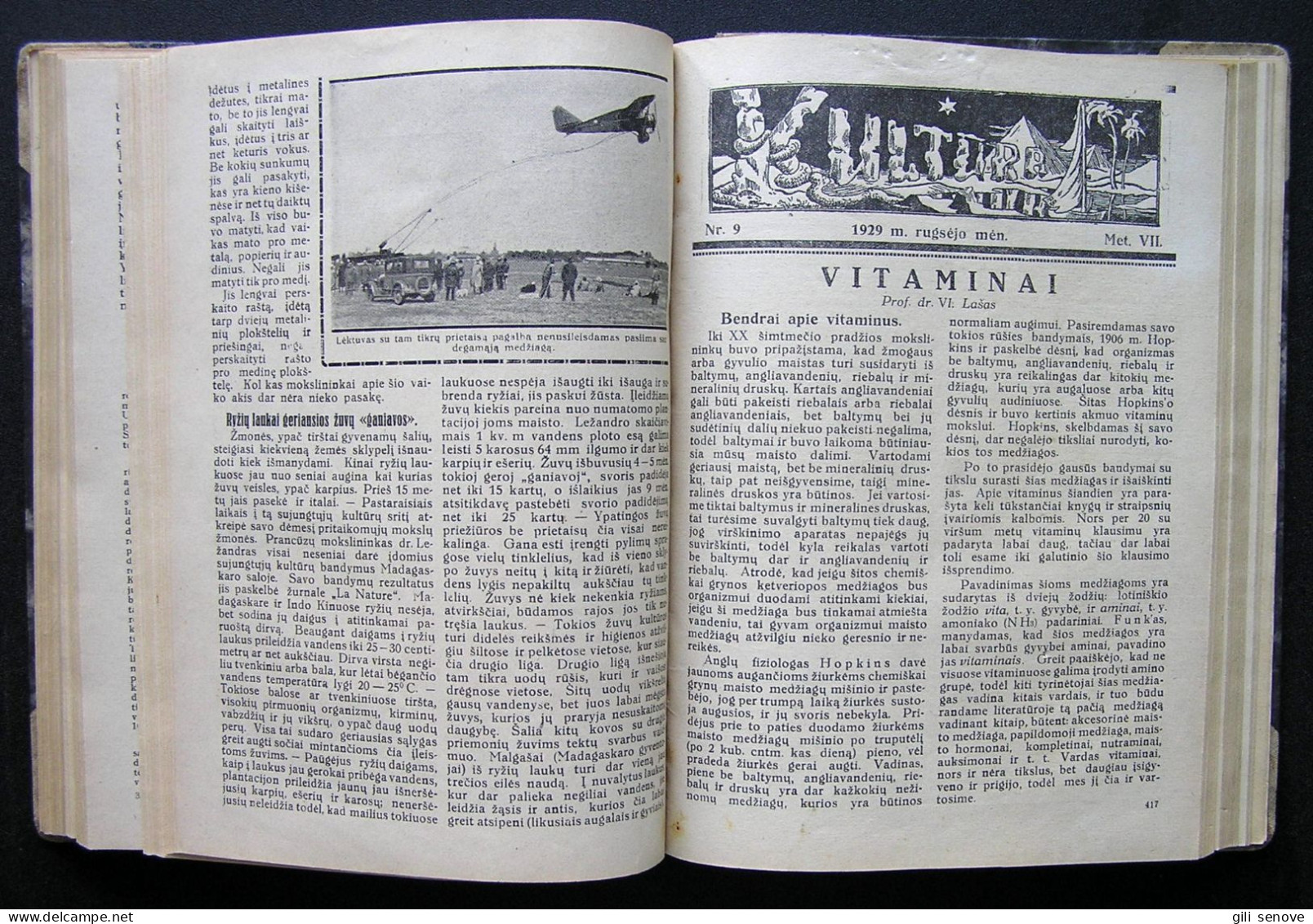 Lithuanian Magazine / Kultūra 1929 Complete