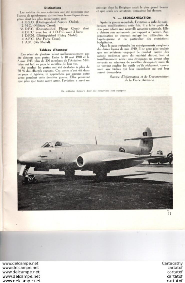 L'ARMEE LA NATION . Revue Belge Du Ministère De La Défense . JUIN 1950 .  LE SALON DE L'AERONAUTIQUE . Voir Sommaire - Frans