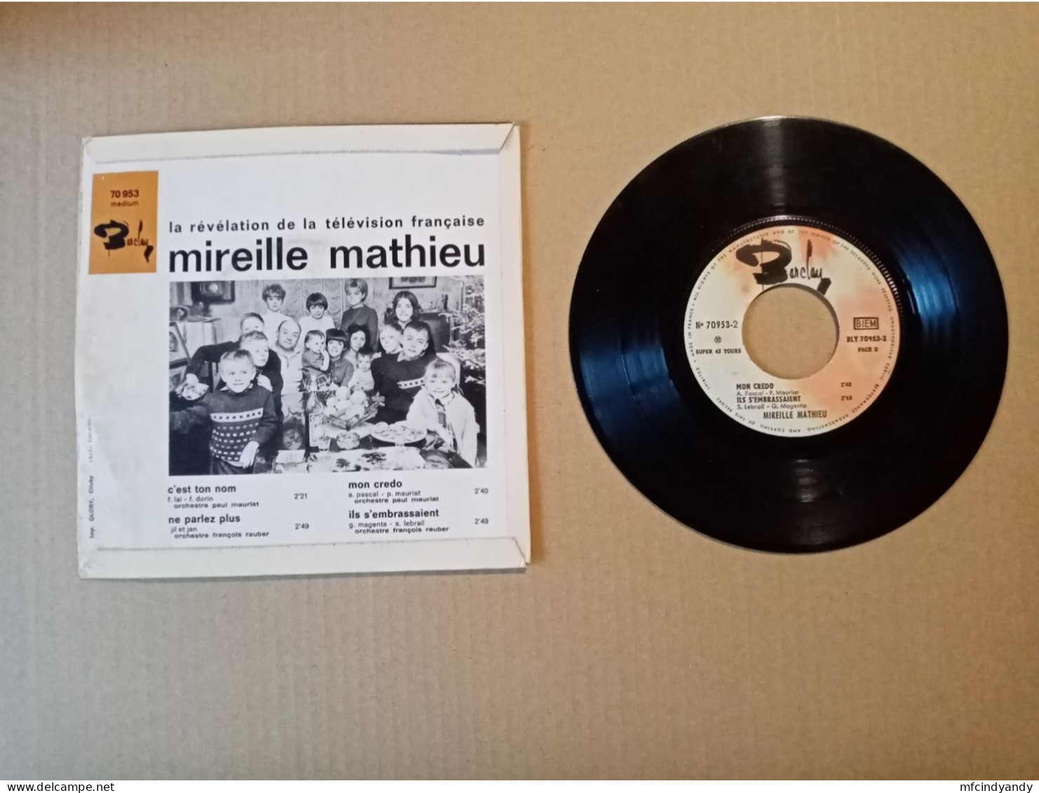 Vinyle 45T  Mireille Mathieu -  C'est Ton Nom + 3 Titres - Otros - Canción Francesa